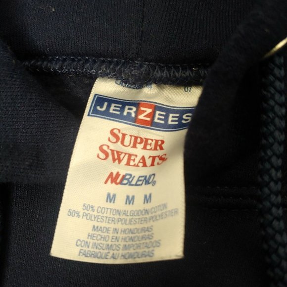 United States Navy The Sea Is Ours Mens M Sweatshirt Hooded Blue Anchor Logo - Picture 7 of 7